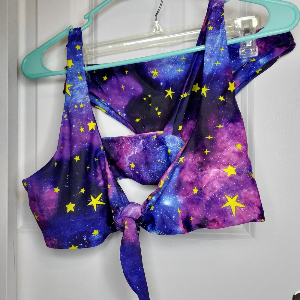 Galaxy Print Star Swim Suit
